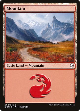 Mountain (262) [Dominaria] | The Time Vault CA
