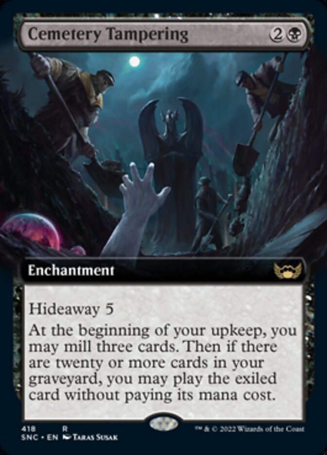 Cemetery Tampering (Extended Art) [Streets of New Capenna] | The Time Vault CA