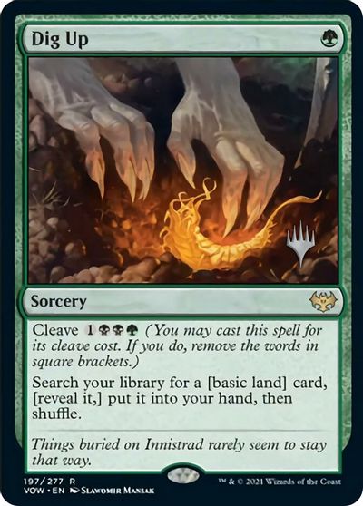 Dig Up (Promo Pack) [Innistrad: Crimson Vow Promos] | The Time Vault CA