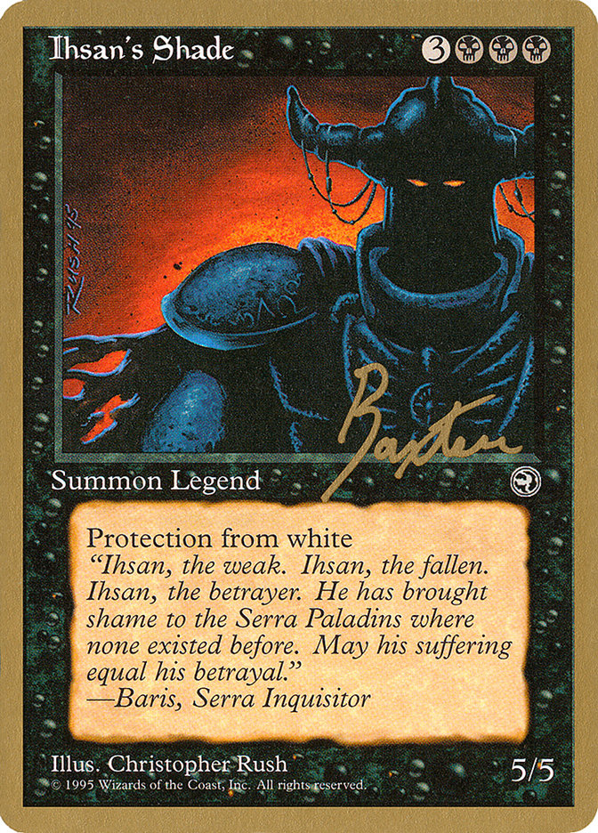 Ihsan's Shade (George Baxter) [Pro Tour Collector Set] | The Time Vault CA