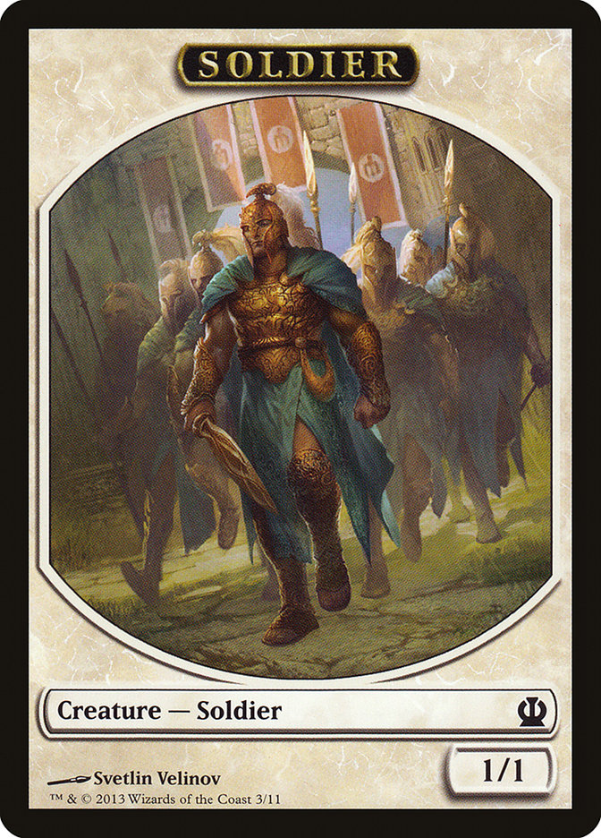 Soldier (3/11) [Theros Tokens] | The Time Vault CA