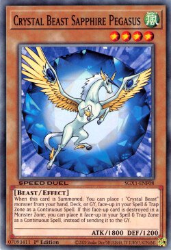 Crystal Beast Sapphire Pegasus [SGX1-ENF08] Common | The Time Vault CA