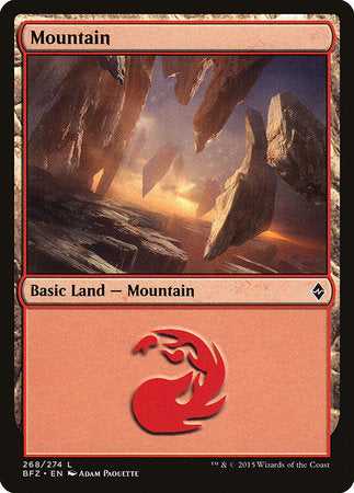 Mountain (268) [Battle for Zendikar] | The Time Vault CA