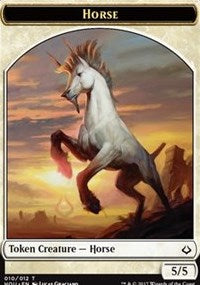 Horse // Warrior Double-sided Token [Hour of Devastation Tokens] | The Time Vault CA