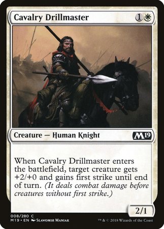 Cavalry Drillmaster [Core Set 2019] | The Time Vault CA