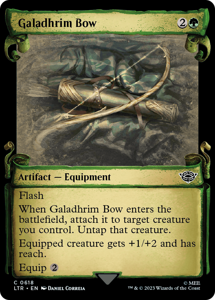 Galadhrim Bow [The Lord of the Rings: Tales of Middle-Earth Showcase Scrolls] | The Time Vault CA