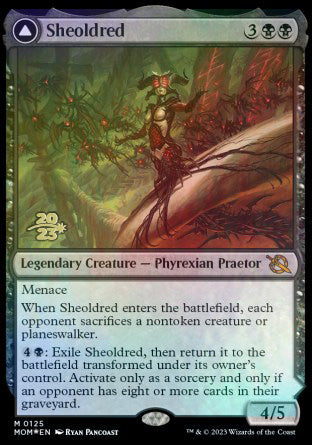 Sheoldred // The True Scriptures [March of the Machine Prerelease Promos] | The Time Vault CA