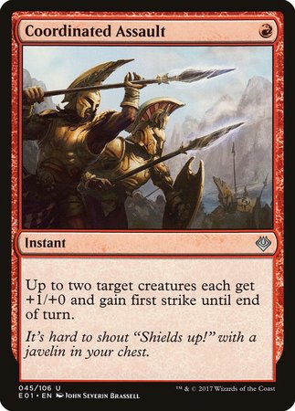 Coordinated Assault [Archenemy: Nicol Bolas] | The Time Vault CA