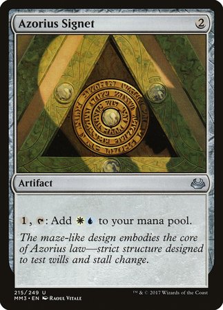 Azorius Signet [Modern Masters 2017] | The Time Vault CA