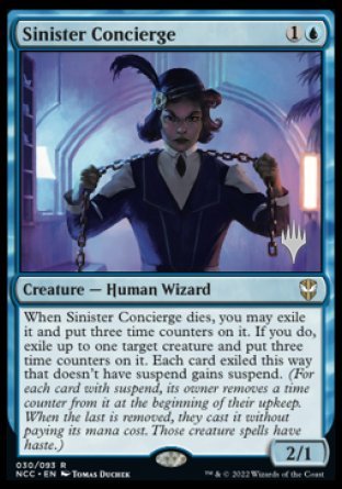 Sinister Concierge (Promo Pack) [Streets of New Capenna Commander Promos] | The Time Vault CA