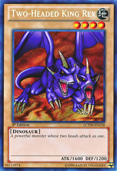 Two-Headed King Rex [LCYW-EN158] Secret Rare | The Time Vault CA