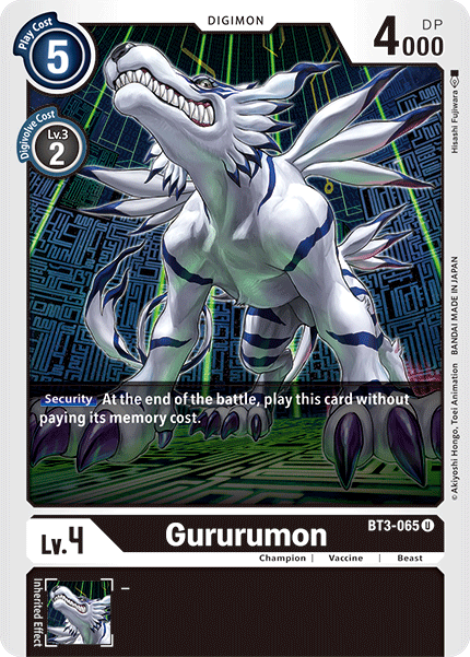 Gururumon [BT3-065] [Release Special Booster Ver.1.5] | The Time Vault CA