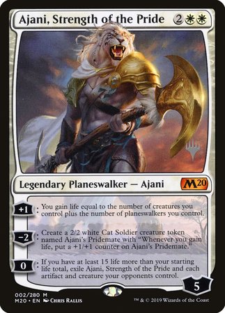 Ajani, Strength of the Pride [Core Set 2020 Promos] | The Time Vault CA