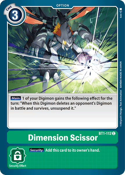 Dimension Scissor [BT1-112] [Release Special Booster Ver.1.0] | The Time Vault CA