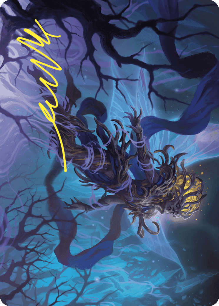 Sleep-Cursed Faerie Art Card (Gold-Stamped Signature) [Wilds of Eldraine Art Series] | The Time Vault CA