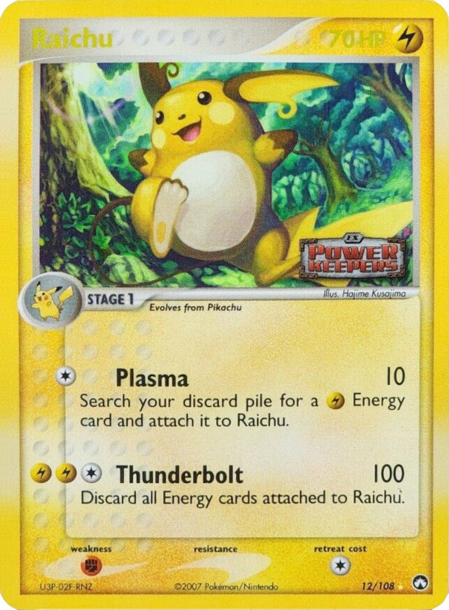 Raichu (12/108) (Stamped) [EX: Power Keepers] | The Time Vault CA