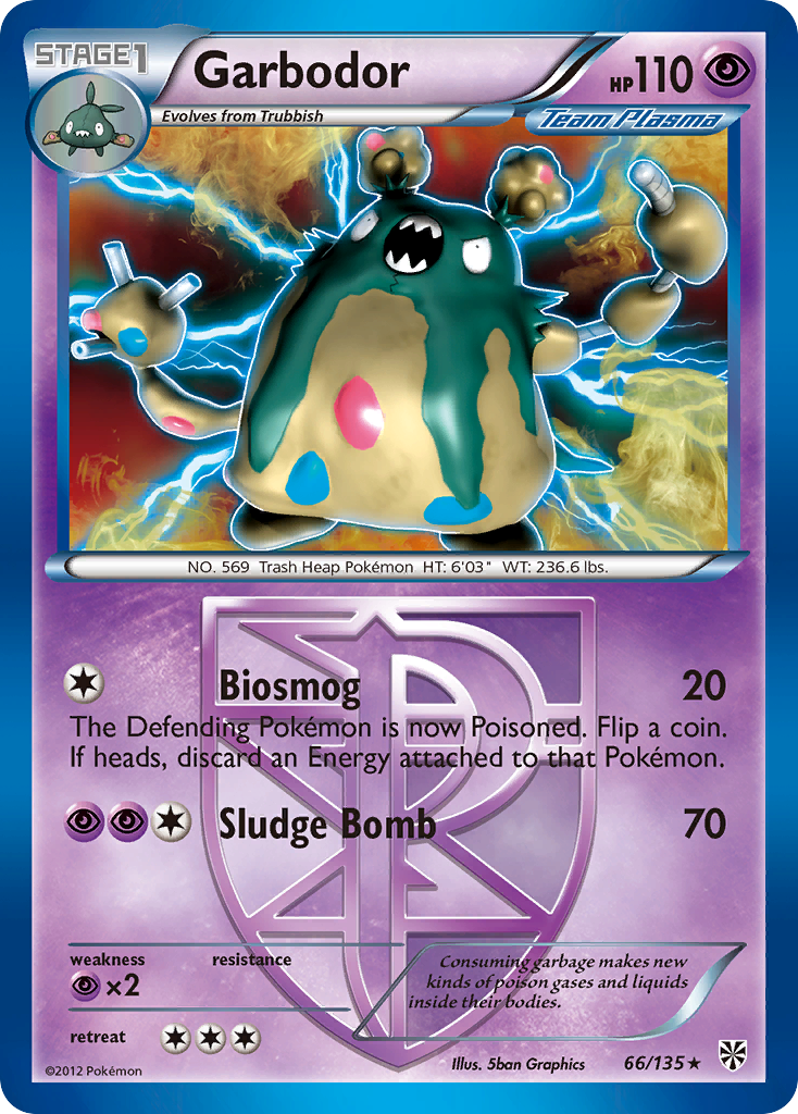 Garbodor (66/135) [Black & White: Plasma Storm] | The Time Vault CA