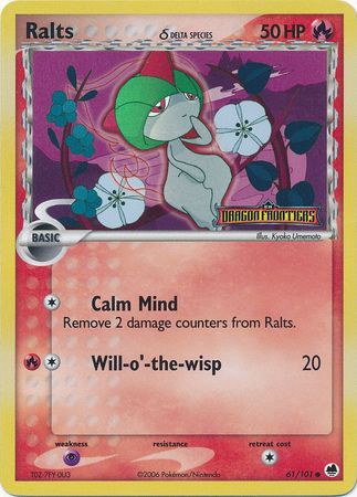 Ralts (61/101) (Delta Species) (Stamped) [EX: Dragon Frontiers] | The Time Vault CA