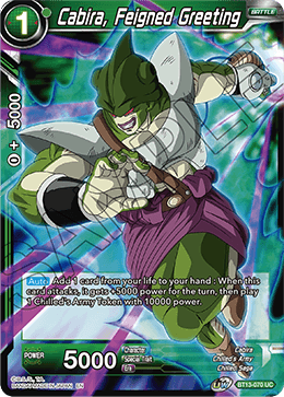 Cabira, Feigned Greeting (Uncommon) [BT13-070] | The Time Vault CA