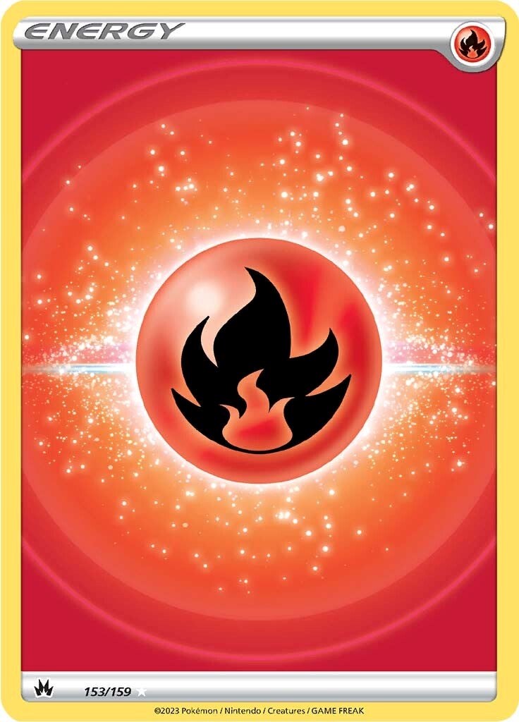 Fire Energy (153/159) (Texture Full Art) [Sword & Shield: Crown Zenith] | The Time Vault CA