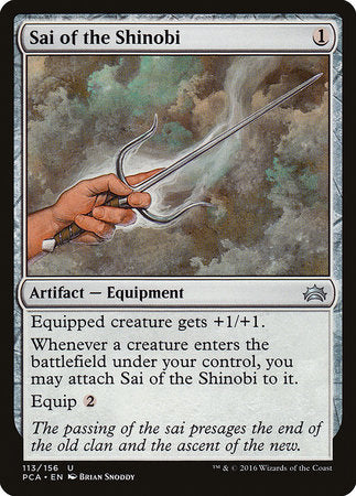Sai of the Shinobi [Planechase Anthology] | The Time Vault CA