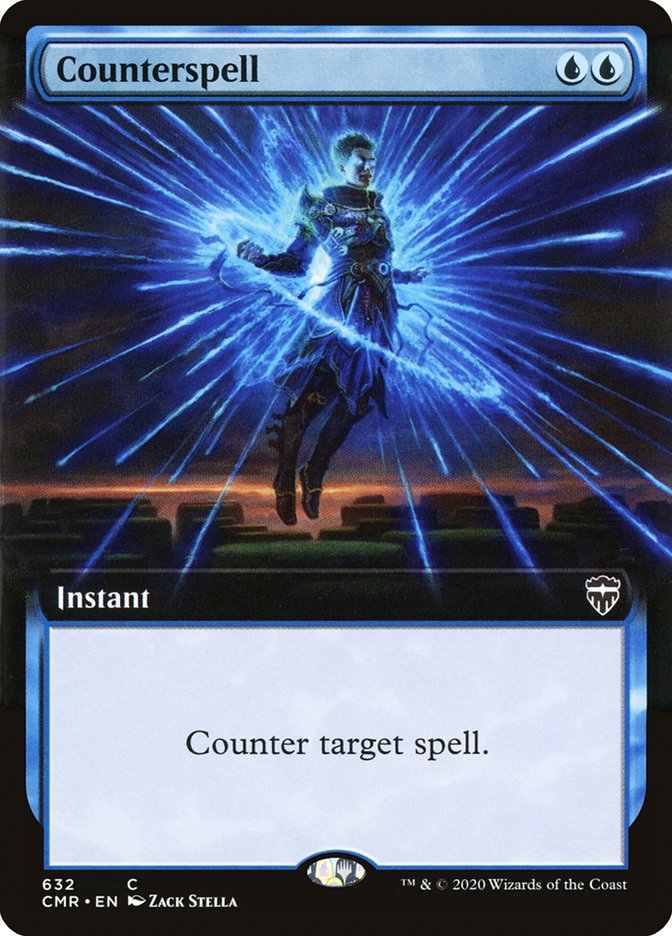 Counterspell (Extended Art) [Commander Legends] | The Time Vault CA
