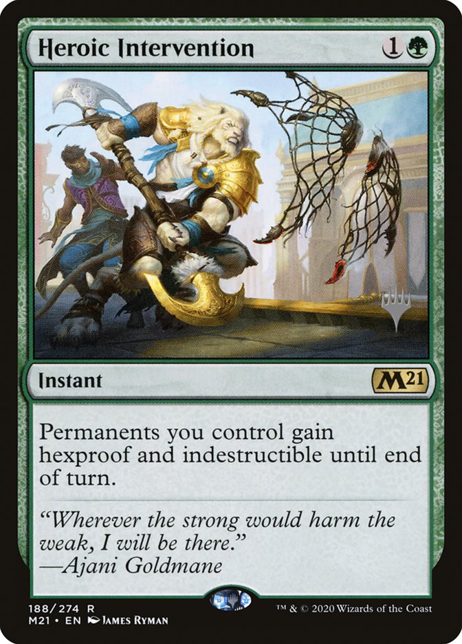 Heroic Intervention (Promo Pack) [Core Set 2021 Promos] | The Time Vault CA