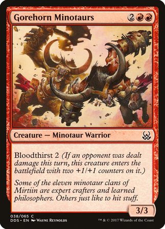 Gorehorn Minotaurs [Duel Decks: Mind vs. Might] | The Time Vault CA