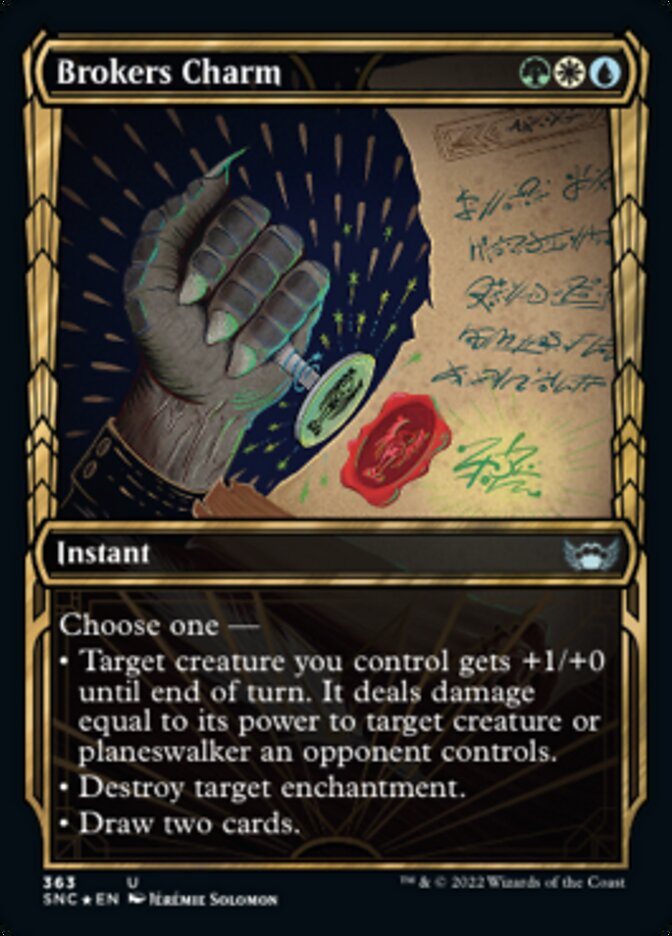 Brokers Charm (Showcase Golden Age Gilded Foil) [Streets of New Capenna] | The Time Vault CA