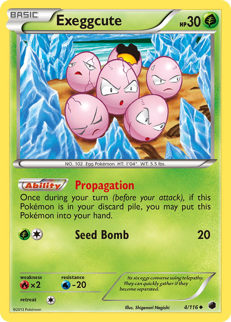 Exeggcute (4/116) [Black & White: Plasma Freeze] | The Time Vault CA