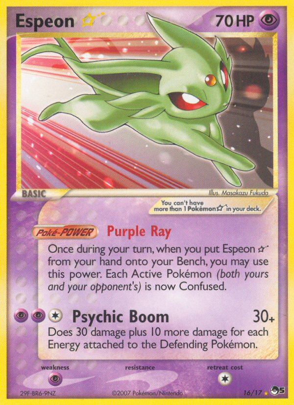 Espeon Star (16/17) [POP Series 5] | The Time Vault CA