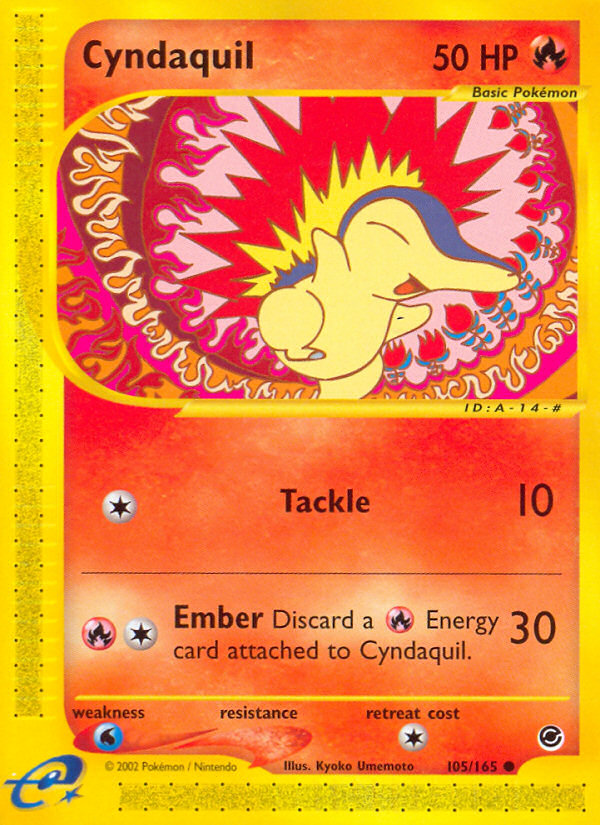 Cyndaquil (105/165) [Expedition: Base Set] | The Time Vault CA