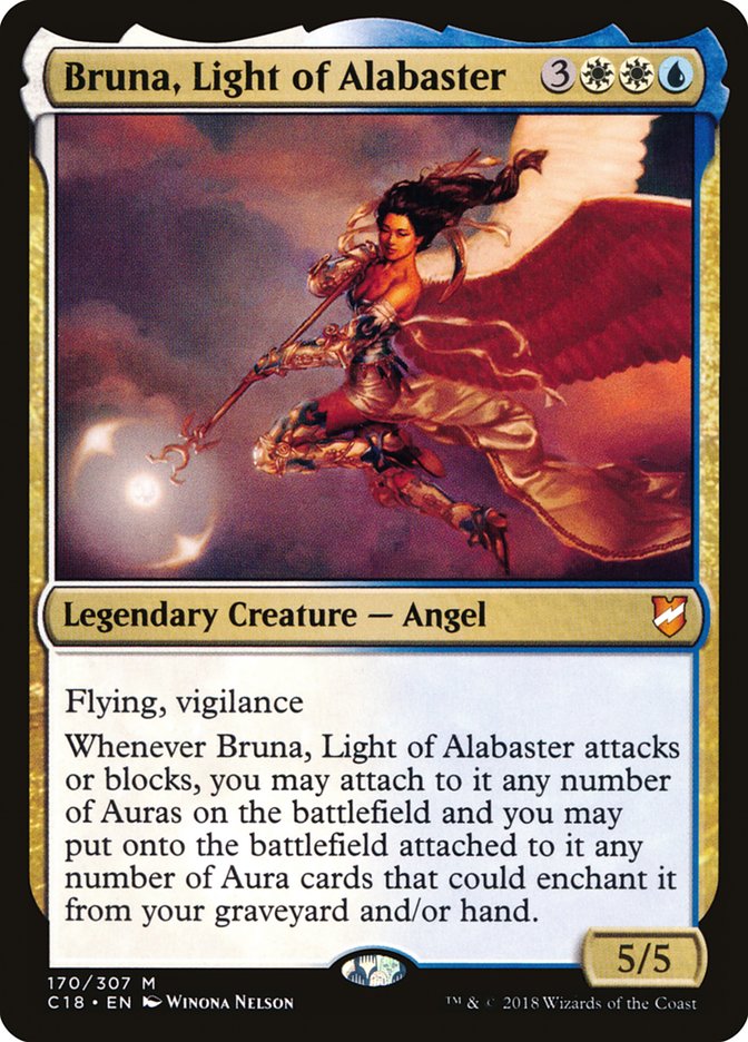 Bruna, Light of Alabaster (Oversized) [Commander 2018 Oversized] | The Time Vault CA