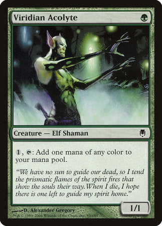 Viridian Acolyte [Darksteel] | The Time Vault CA