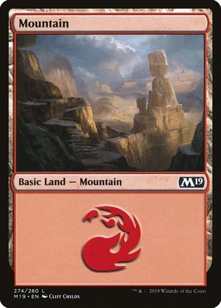 Mountain (274) [Core Set 2019] | The Time Vault CA