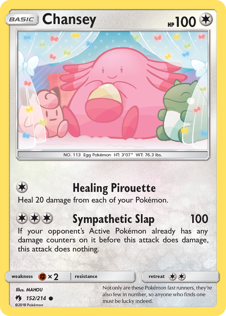 Chansey (152/214) [Sun & Moon: Lost Thunder] | The Time Vault CA