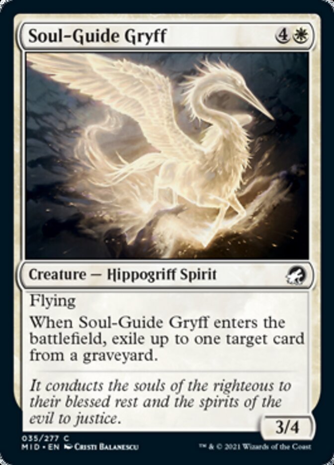 Soul-Guide Gryff [Innistrad: Midnight Hunt] | The Time Vault CA