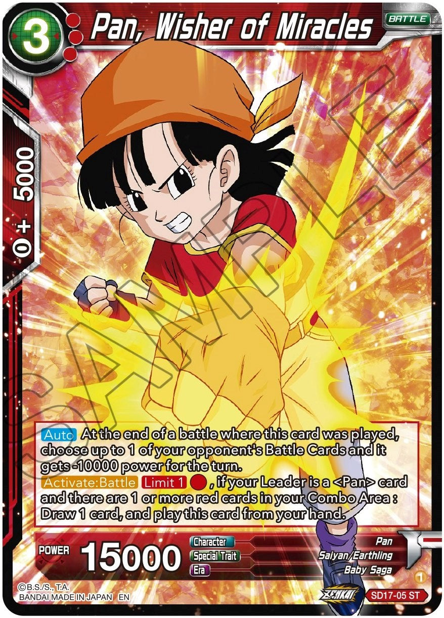 Pan, Wisher of Miracles (SD17-05) [Dawn of the Z-Legends] | The Time Vault CA