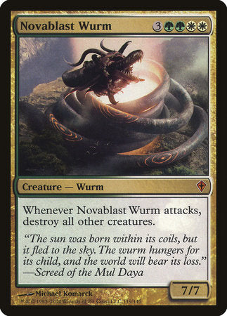 Novablast Wurm [Worldwake] | The Time Vault CA