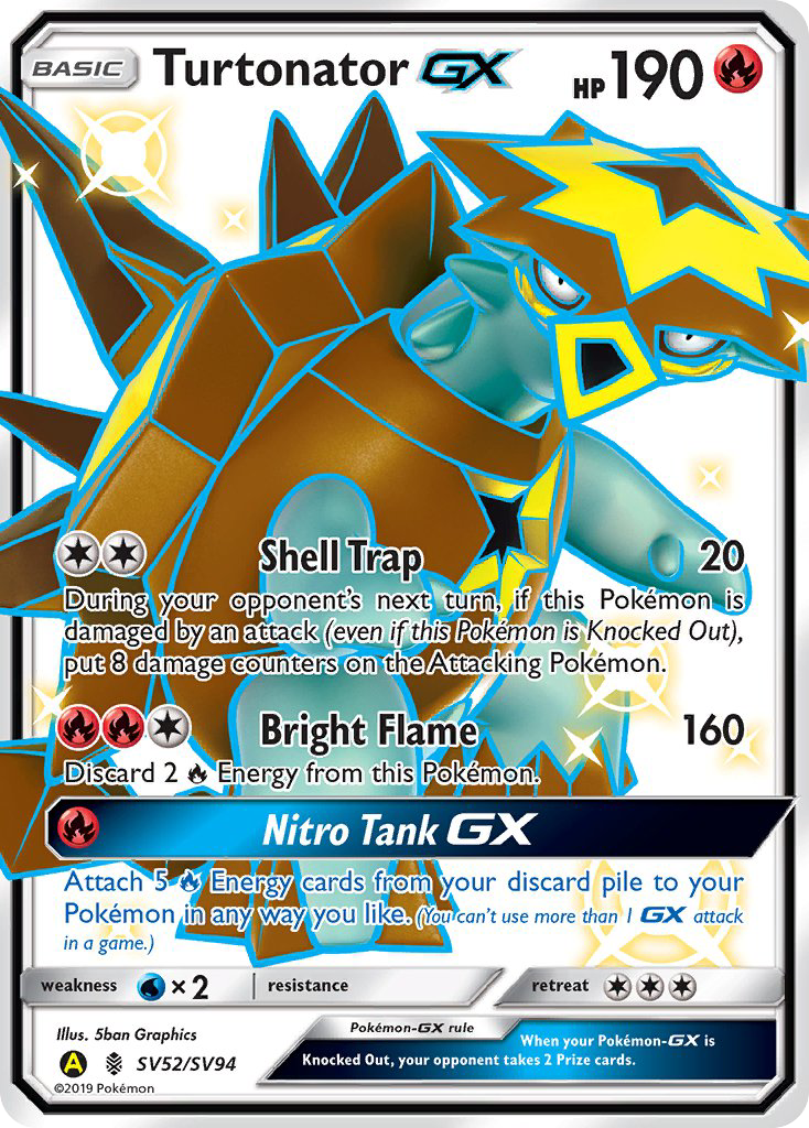 Turtonator GX (SV52/SV94) [Sun & Moon: Hidden Fates - Shiny Vault] | The Time Vault CA