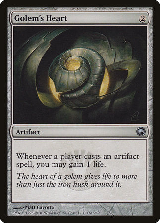 Golem's Heart [Scars of Mirrodin] | The Time Vault CA