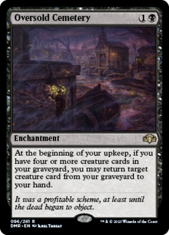 Oversold Cemetery [Dominaria Remastered] | The Time Vault CA