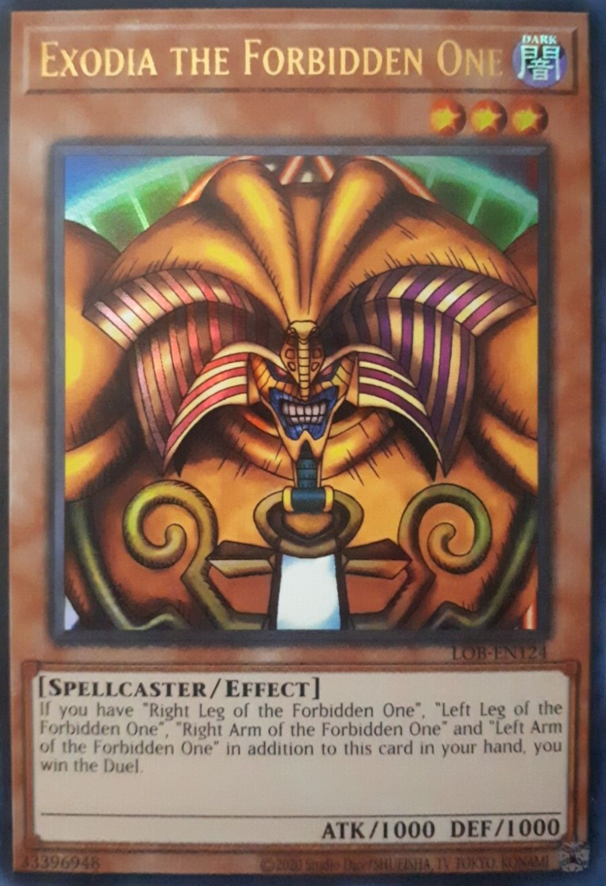 Exodia the Forbidden One (25th Anniversary) [LOB-EN124] Ultra Rare | The Time Vault CA