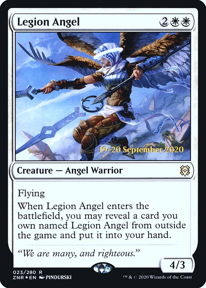 Legion Angel  [Zendikar Rising Prerelease Promos] | The Time Vault CA