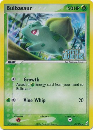 Bulbasaur (46/100) (Stamped) [EX: Crystal Guardians] | The Time Vault CA