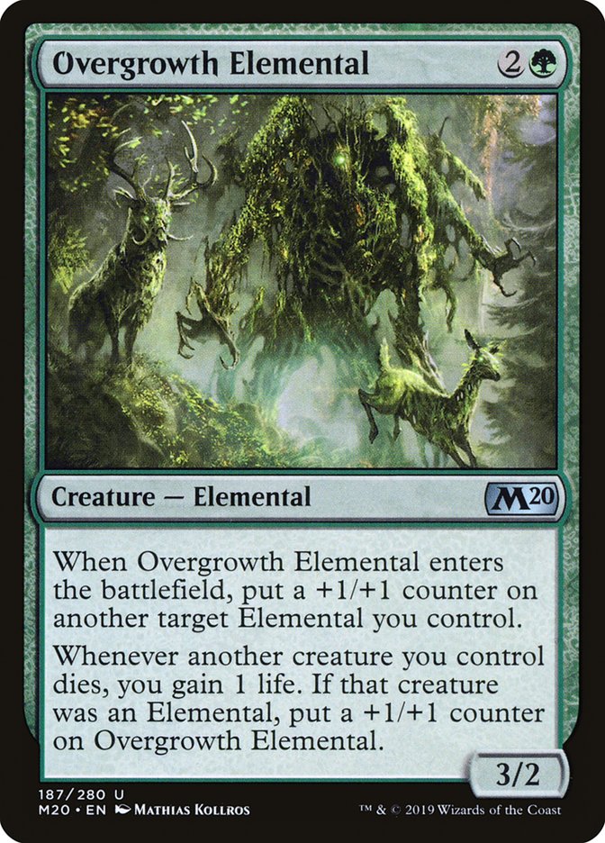 Overgrowth Elemental [Core Set 2020] | The Time Vault CA