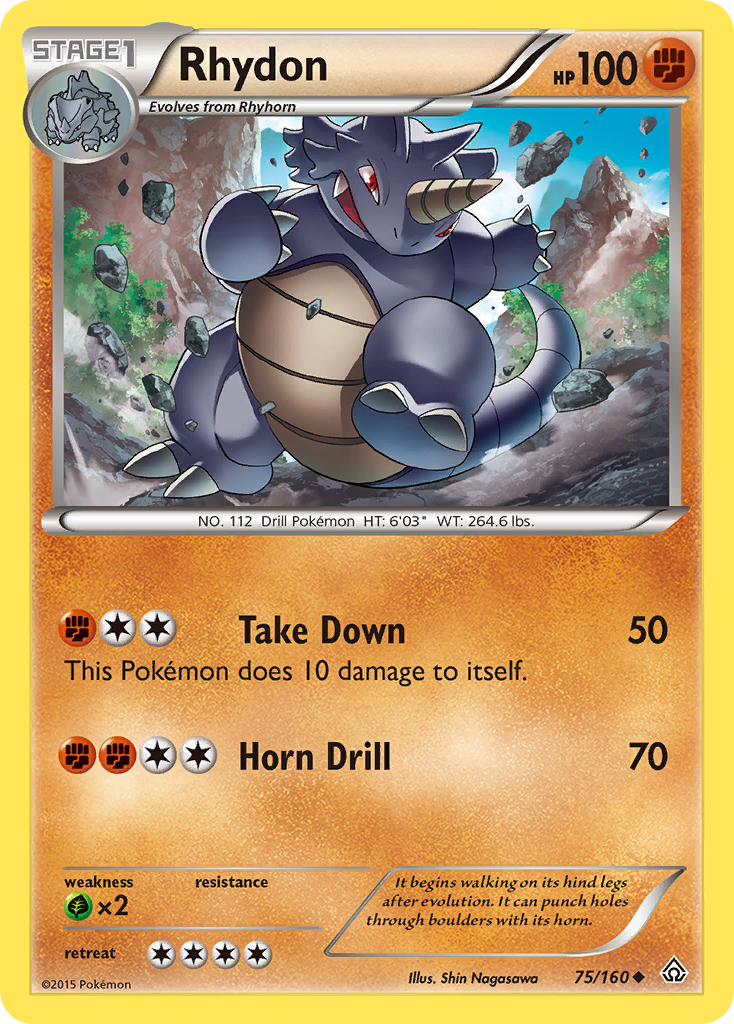 Rhydon (75/160) [XY: Primal Clash] | The Time Vault CA