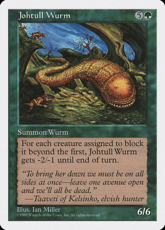 Johtull Wurm [Fifth Edition] | The Time Vault CA