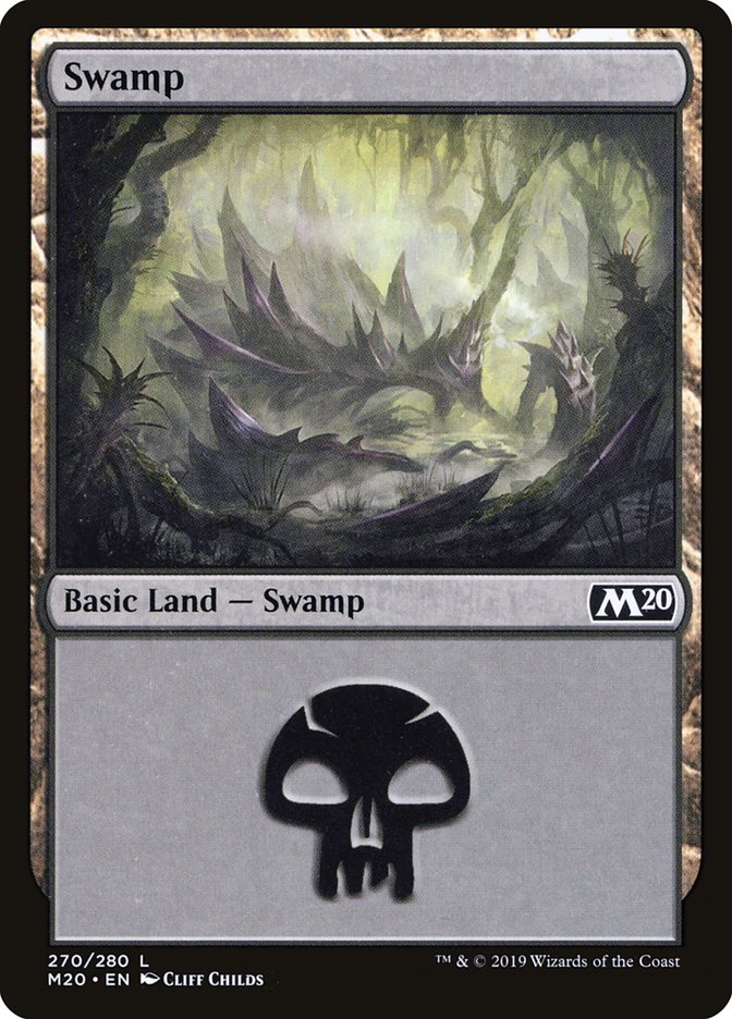 Swamp (#270) [Core Set 2020] | The Time Vault CA