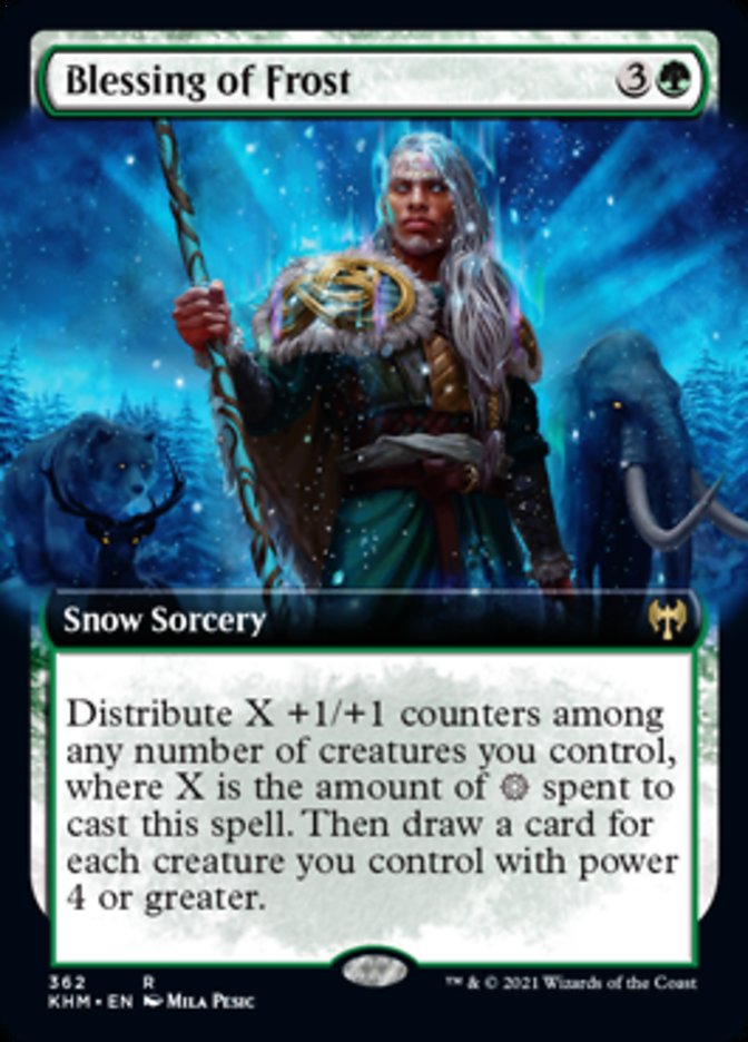 Blessing of Frost (Extended Art) [Kaldheim] | The Time Vault CA
